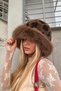 Women's Leopard Plush Hat