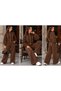 Women's Zippered Stripe Button Detailed Knitwear Double Set Sweater - 2