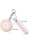 Pocket Mirror Round Mini Double Sided Folding Pocket Mirror with Keychain and Strap Handheld Compact - 6