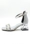 Girls' Evening Dress Shoes Special Occasion Double Butterfly Ankle Buckle Stoned Double Band Transparent Heels - 6