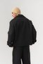 Ravello Bearded Fabric Textured Buttoned Double-Breasted Collar Men's Coat - 7
