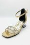 Girls' Evening Dress Shoes Special Occasion Double Butterfly Ankle Buckle Stoned Double Band Transparent Heels - 5