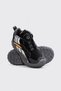 615Sxea45559 Gray Black Boy's Sneaker - 3