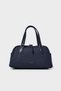 Cylinder-Shaped Hand and Shoulder Bag-Dark Blue