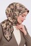 Floral Patterned Cotton Silk Scarf Ls2214