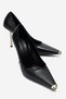 Nikolia Black Striped Women's Heeled Shoes