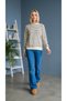 Women's Striped Sweatshirt Relaxed Fit