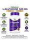 L-Glutamine 500 mg, Amino Acid Supplement, Supports Immune Function, Muscle Recovery, 12 - 5