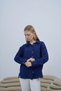 Broken Effect Shirt Navy Blue - 3