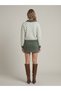 Women's Premium Openwork Collar Stylish Patterned Buttoned Knitwear Cardigan - 2