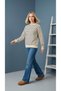 Women's Striped Sweatshirt Relaxed Fit - 5