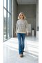 Women's Striped Sweatshirt Relaxed Fit - 3