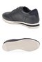 Lace-Up Rubber Sole Navy Blue Genuine Leather Men's Casual Shoes Hz1003-7811 - 5