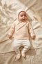 Baby Girl 100% Salmon Cotton 3-Piece Baby Girl Hospital Discharge Set 03 Months - 2