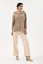 Women's Mink Italian Hooded Zippered Oversize Velvet Jacket Size 38 - 44 - 6