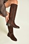 Z820312802 Brown Suede Women's Boots - 2