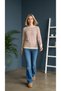 Women's Striped Sweatshirt Relaxed Fit - 6