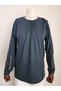 Women's Lycra Blouse for Middle Age and Above, Winter Mom's Combed Cotton Blouse, New Season, Embroidered Sleeves, Elastic Sleeves - 2