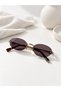 Jade Metal Oval Round Gold Frameless Uv400 Protected Sunglasses with Case and Cleaning Cloth as a Gift - 6