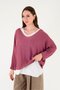 Knitted Blouse with Necklace Detail, 2-Piece Set (Suitable for Sizes 38-44.)