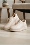 Women's Thick Soled Sneaker Stopper Lace-Up Casual Shoes - 2