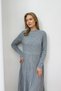 Pleated Knitwear Dress 94-3044 - 6