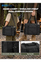 20L Insulated Cooler Bag, 600D Oxford Fabric, Hot and Cold Food Storage, Detachable Shoulder Strap, Portable Lunch Bag for Camping, Picnics, Beach and Travel, Black - 4