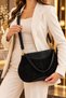 Parma 100% Genuine Italian Leather Premium Quality Stylish, Modern Design Puppy Suede Hand, Shoulder, and Crossbody Bag - 5