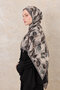 Gray October Pattern Kraş Shawl