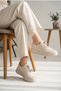 Women's Thick Soled Sneaker Stopper Lace-Up Casual Shoes