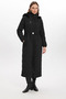 Fur Detailed Hooded Long Inflatable Coat Black 12765 - 4