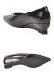 Women's Wedge Heeled Shoes Black Skin Stone Detailed Pointed Toe Stylish Women's Evening Dress Shoes 608442 - 5