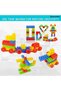 100 Piece Soft Plastic Multi Colored Building Block,Compatible Blocks Stackable 3D Toys for Kids,Large Building Blocks for Ages 3 and Up Construction Toys Accessories (c1) - 4