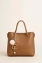 Women's Chain Handle Hand and Shoulder Bag with Teddy Bear Charm Detail, Modern Stylish Design 27218