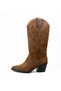 Kv.01 Genuine Leather Embroidered Women's Cowboy Boots