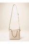 Women's Chain Handle Hand and Shoulder Bag with Teddy Bear Charm Detail, Modern Stylish Design 27218 - 4
