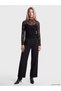 Sparkling Choices from Shining Store Ruffled Stand Collar Floral Tulle Blouse - 3