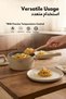 1.9L Nonstick Saucepan with Pour Spout & Strainer Lid, Taupe - 4