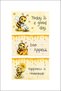 3-Piece Glass Cutting Board |   Honey Bee |   17cm X 29cm - 3