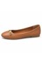 Women's Genuine Leather Buckle Ballerina Shoes - 5