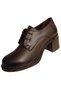 2452440K Genuine Leather Thick Heeled Classic Lace-Up Bootie - 8