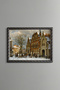 Winter Street in Oudewater - Vintage Patterned Painting - Fine Model