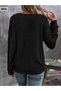 Women's Long Sleeve V-Neck Waffle Blouse - 3