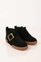 Laceless Buckle Genuine Leather Short Boots 341-1200 Women's Boots - 6