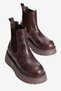 Women's Chelsea Boots Elastic Thick Sole Nox Brown