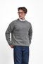 Wool Blend Crew Neck Sweater with Text Detail - 2