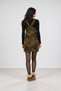Camouflage Patterned Mini Dress with Straps, Flexible Fabric, Casual, Stylish, and Comfortable Design. - 3