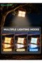 Solar Portable LED Camping Light, 4800mAh, IP54 Waterproof, USB-C Rechargeable Camping Floodlight With Power Bank, 3 Colour Temperatures, 4 Brightness Levels, Magnetic Mount, Orange - 3
