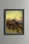 Galata Bridge in Istanbul - Vintage Patterned Painting - Fine Model