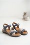 Women's Genuine Leather Comfort Sandals with Cross Straps and Ankle Buckle - 2